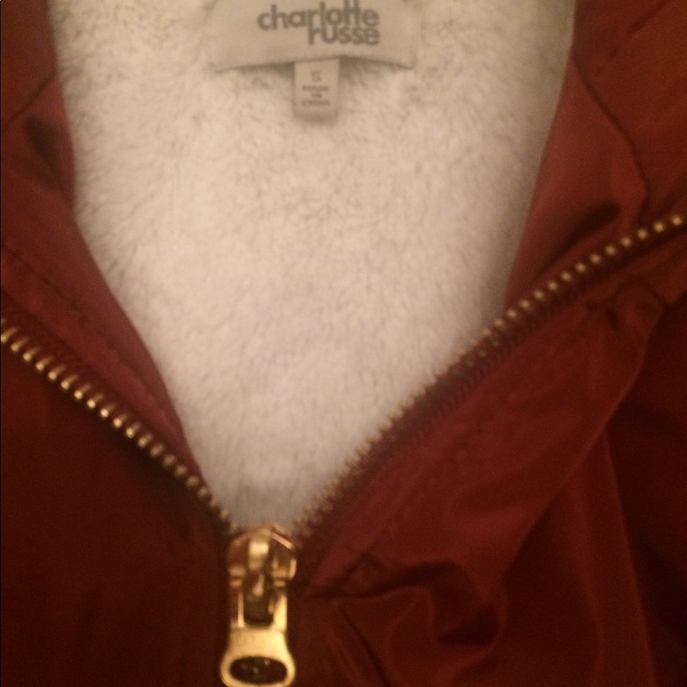Coral/Pink colored Puffer Jacket - Picture 4 of 7